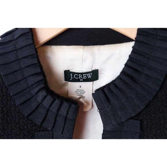 J Crew Women's Black Blazer Size 6 Jacket Suit Business - Picture 2 of 11